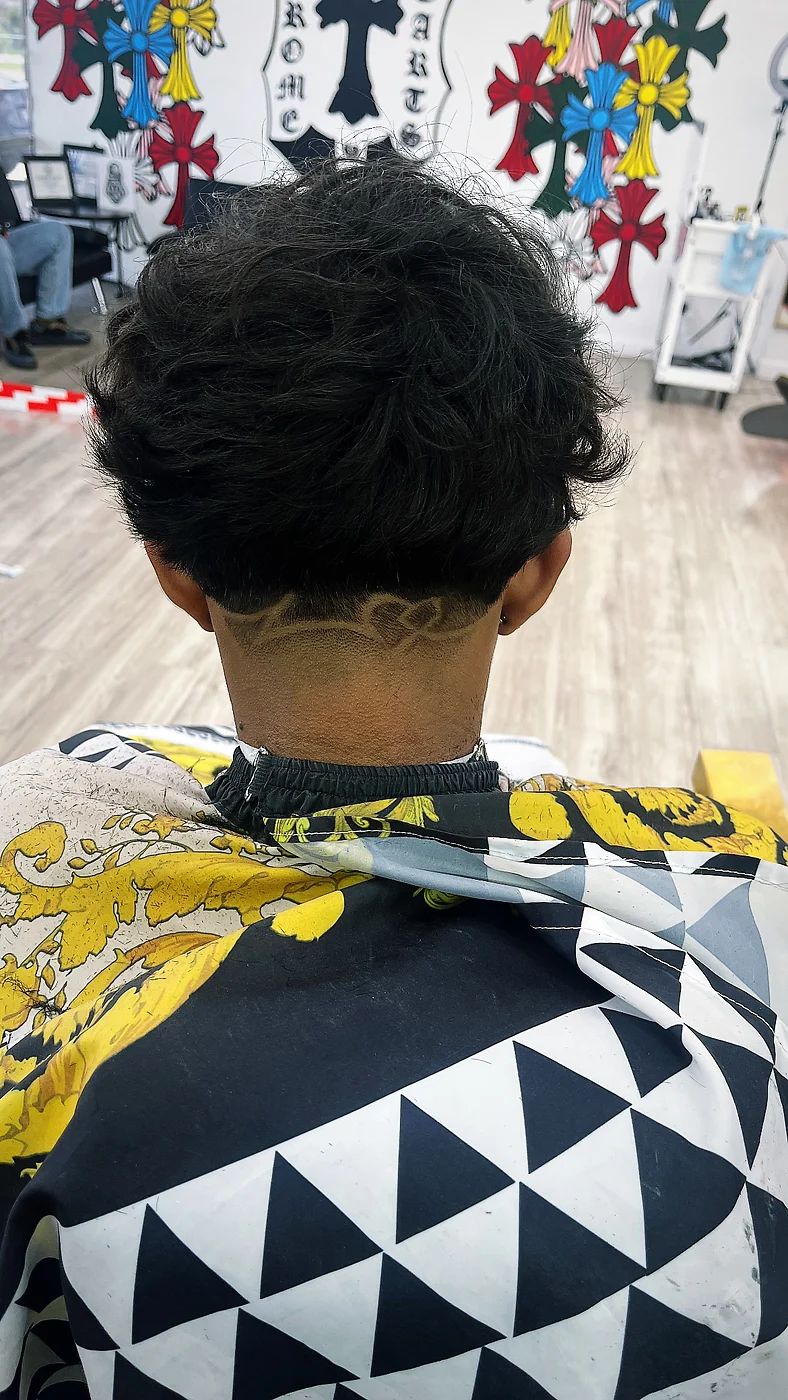 Haircut design detail